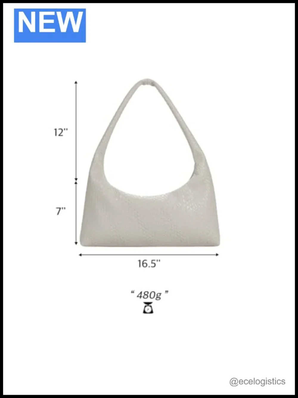 KWANI Slouchy Hobo Bag Embossed Luxury Crossbody Shoulder Bag